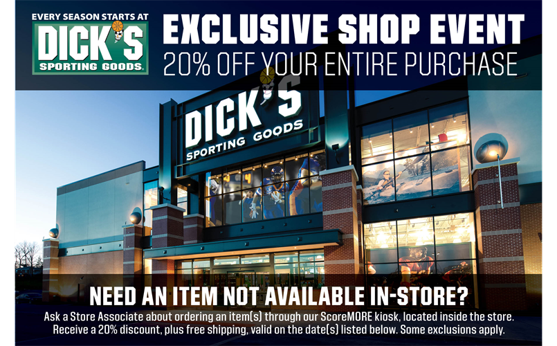 Save the Date: Dicks Sporting Goods Discount Event