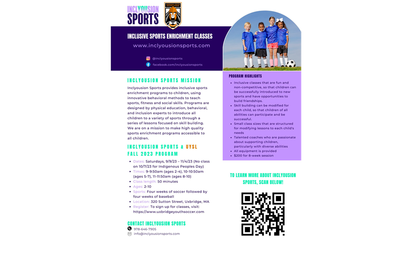UYSL / InclYOUsion partnership - Click Here to Register!
