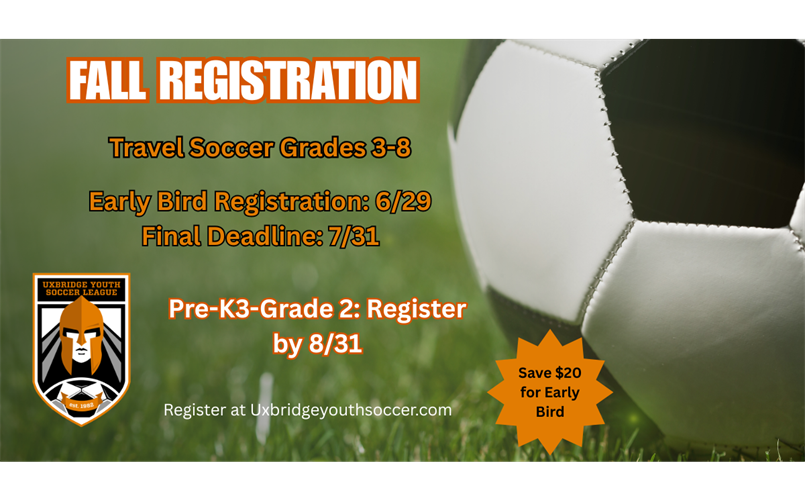Register for Fall Soccer